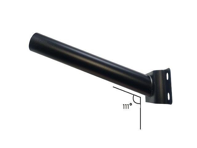 12 x wandbeugel voor solar straatverlichting 30cm zand zwart - afbeelding 2 van  3