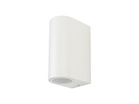 12 x wandlamp modern halfrond gu10 duo fitting zand wit waterdicht - afbeelding 3 van  7