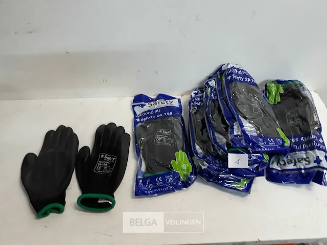 12 x werkhandschoen pu nr 8 - afbeelding 1 van  3