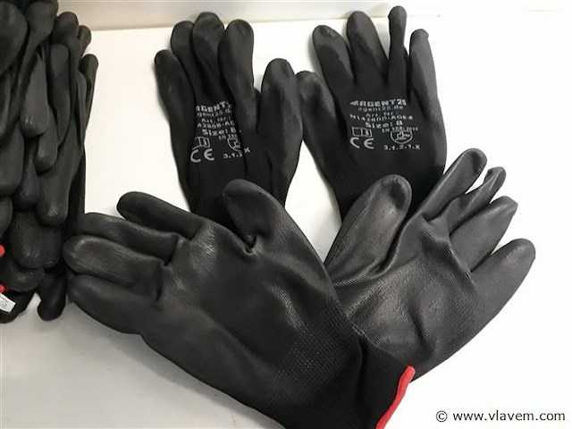 12 x werkhandschoenen maat 8 pu - afbeelding 2 van  2