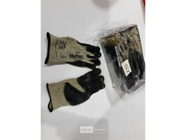 12 x werkhandschoenen maat 9 ansell snijbestendig - afbeelding 1 van  3