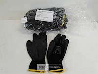 12 x werkhandschoenen pu coating maat 10 - afbeelding 1 van  3