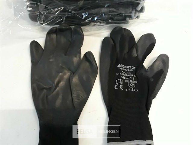 12 x werkhandschoenen pu coating maat 11 - afbeelding 3 van  3