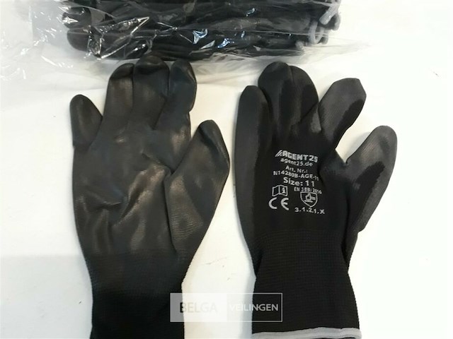 12 x werkhandschoenen pu coating maat 11 - afbeelding 3 van  3