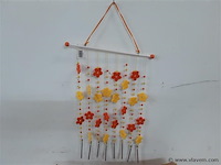 12 x windgong bloemen motief - afbeelding 2 van  2