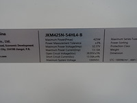 12 x zonnepaneel jinko 425 fb (5.100 wp) - afbeelding 6 van  6