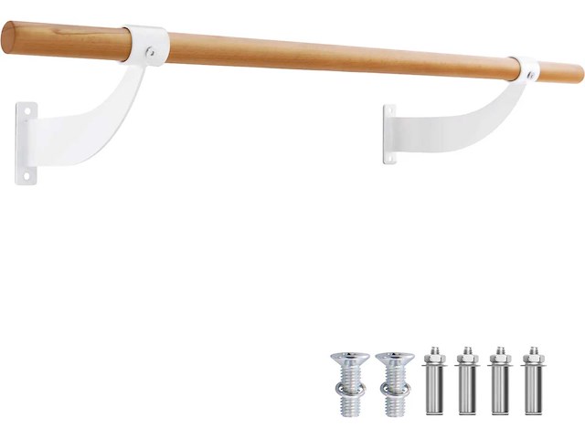 120 cm lange aan de muur gemonteerde balletstang - afbeelding 1 van  5