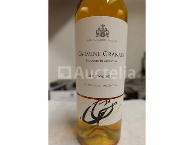 120 flessen witte wijn 75 cl - argentinië carmine granata semillon 2017 - afbeelding 1 van  4