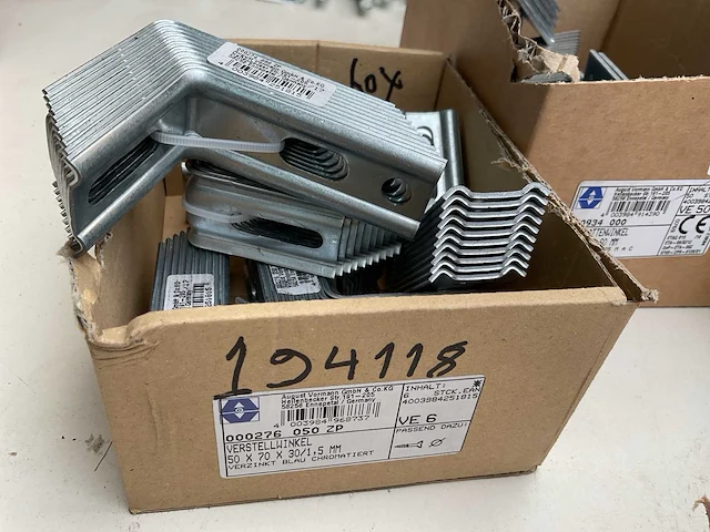 120 hoek verbinders deels inox - afbeelding 2 van  7