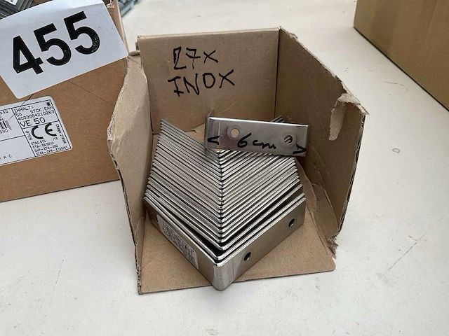120 hoek verbinders deels inox - afbeelding 6 van  7