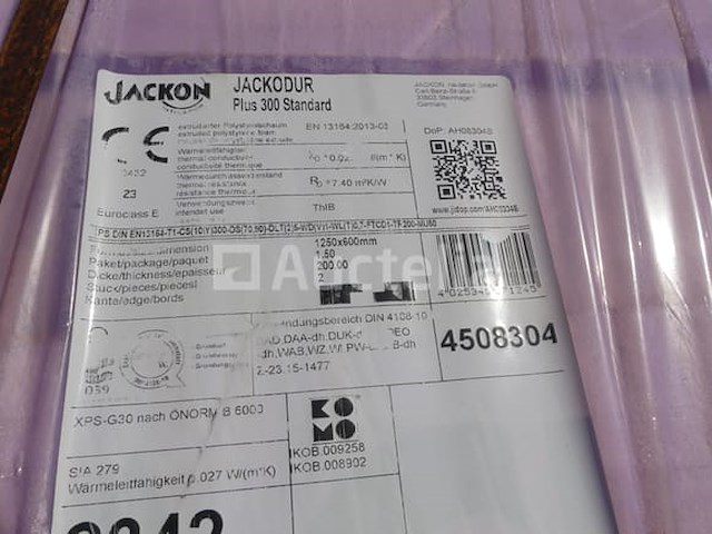 120 isolatiepanelen van 20 cm dik jackon jackodur - afbeelding 2 van  8