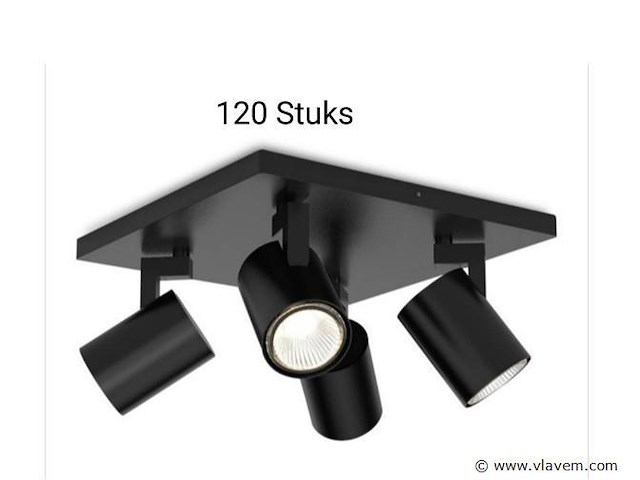 120 stuks plafondlamp kona zwart - afbeelding 1 van  2