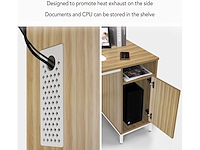 120 x 60 computerbureau met planken - afbeelding 6 van  6