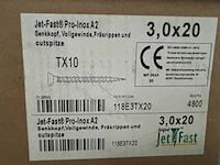 120 x doos schroeven jetfast - afbeelding 2 van  3