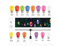 120 x st45 filament shockproof led lampen – 5 kleuren – e27 - afbeelding 1 van  8