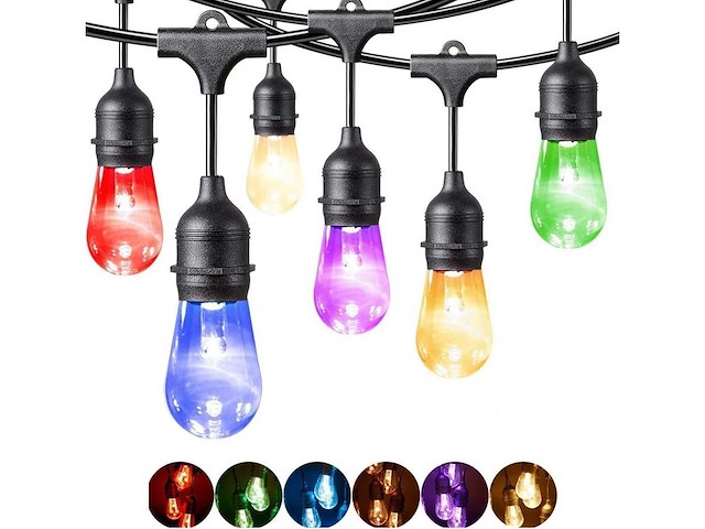 120 x st45 filament shockproof led lampen – 5 kleuren – e27 - afbeelding 4 van  8