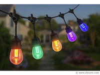 120 x st45 filament shockproof led lampen – 5 kleuren – e27 - afbeelding 2 van  4