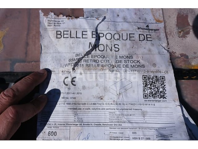 1200 wienerberger belle epoque bakstenen uit bergen - afbeelding 3 van  7