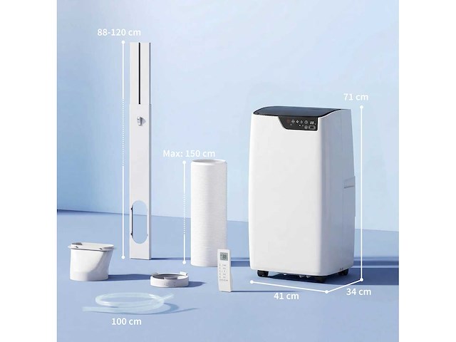 12.000 btu draagbare airconditioner, unit met koelmodi - afbeelding 3 van  5