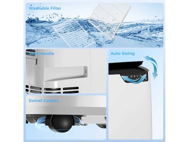 12.000 btu draagbare airconditioner, unit met koelmodi - afbeelding 5 van  5