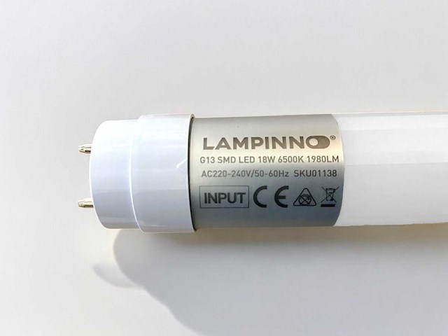 120cm 18w 6500k led tl buizen led g13 t8(25x) - afbeelding 4 van  5