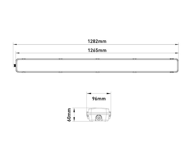 120cm dubbele led tl t8 armaturen waterdicht (32x) - afbeelding 8 van  9
