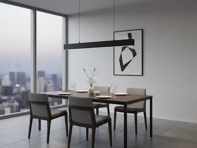 120cm linear hanglamp 40w led met 3 kleur licht (6x) - afbeelding 3 van  9