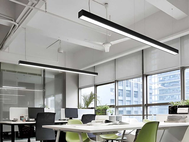 120cm linear hanglamp 40w led met 3 kleur licht (6x) - afbeelding 8 van  9