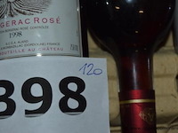 120x fles rosé wijn, château theulet, bergerac rosé, 1998, 75cl - afbeelding 3 van  3