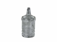 (120x) gladde aluminium lamphouder zilver chacon...