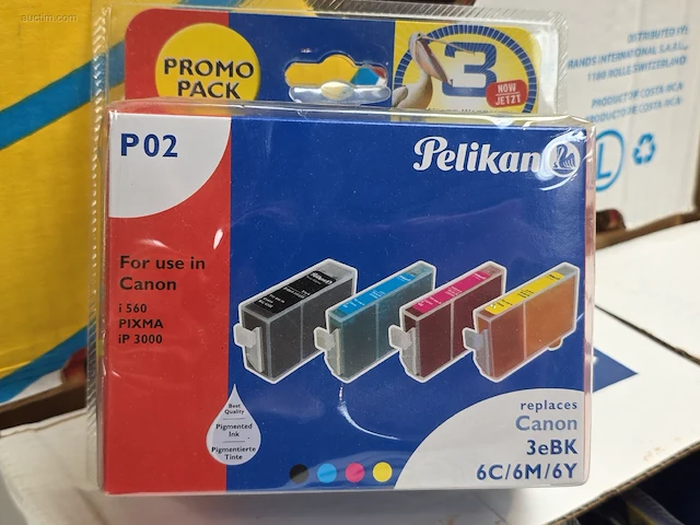 (120x) inktpatronen voor printers pelikan p02 - afbeelding 1 van  5