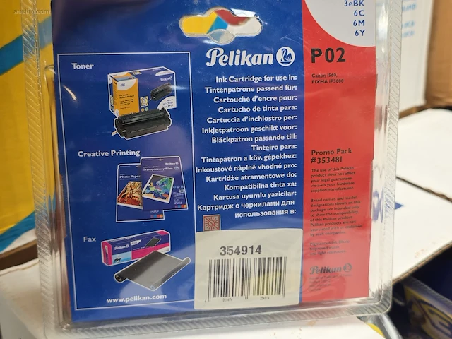 (120x) inktpatronen voor printers pelikan p02 - afbeelding 3 van  5