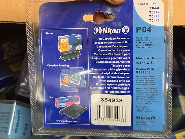 (120x) inktpatronen voor printers pelikan p04 - afbeelding 3 van  4