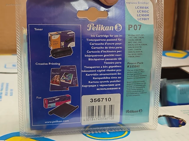 (120x) inktpatronen voor printers pelikan p07 - afbeelding 3 van  4