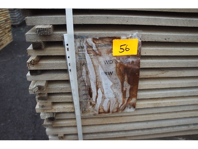 1,22 m³ eiken planken 22mm - afbeelding 2 van  4