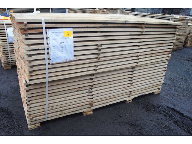 1,22 m³ eiken planken 22mm - afbeelding 1 van  5
