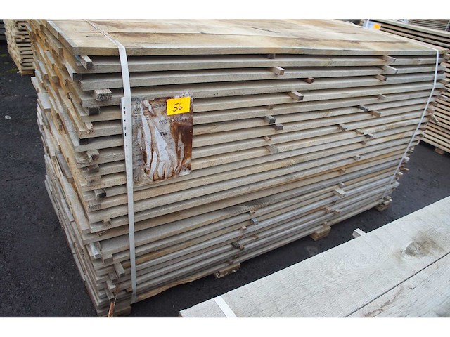 1,22 m³ eiken planken 22mm - afbeelding 1 van  4
