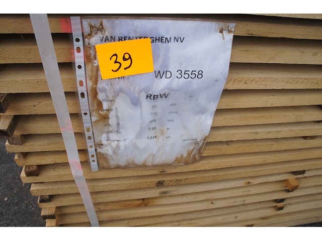 1,23 m³ eiken planken 22mm - afbeelding 2 van  4