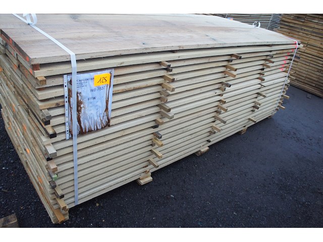 1,23 m³ eiken planken 22mm - afbeelding 1 van  3