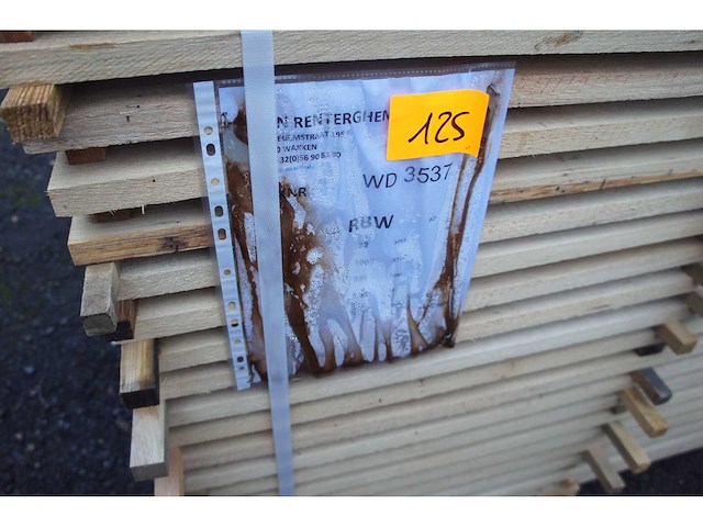1,23 m³ eiken planken 22mm - afbeelding 1 van  3