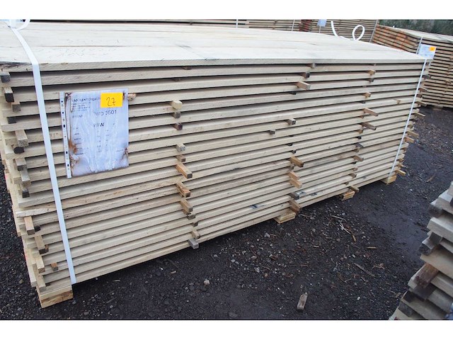 1,23 m³ eiken planken 22mm - afbeelding 1 van  4
