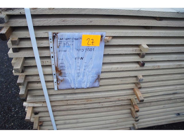 1,23 m³ eiken planken 22mm - afbeelding 2 van  4
