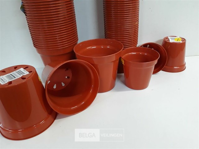 124 x plantpotje pvc 2 assorti - afbeelding 3 van  3