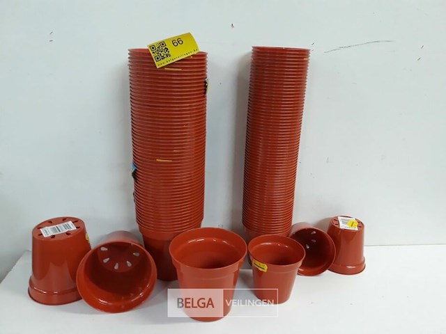124 x plantpotje pvc 2 assorti - afbeelding 1 van  3