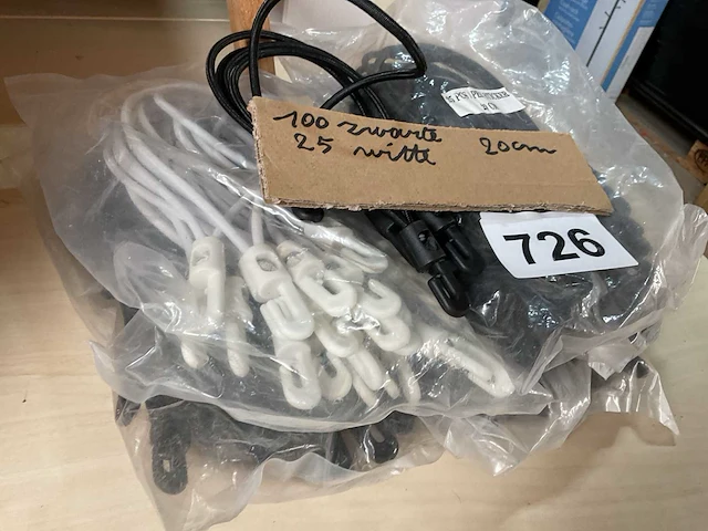 125 elastieken met haak - afbeelding 2 van  3