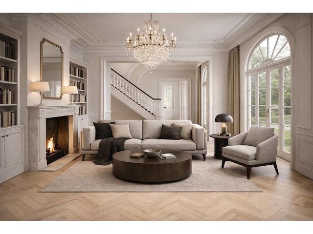 125.86m2 herringbone amande select 640x128x7mm - afbeelding 2 van  3