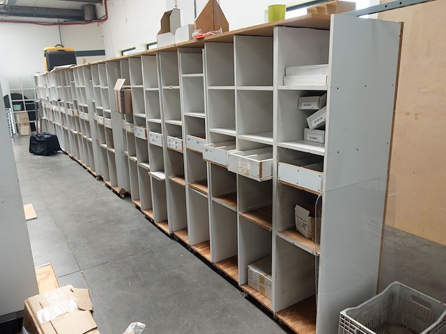125x verrijdbare houten magazijnkast - afbeelding 2 van  4