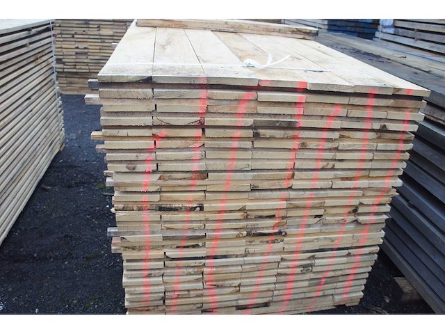 1,26 m³ eiken planken 22mm - afbeelding 1 van  1