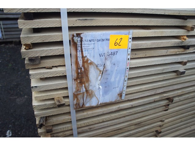 1,26 m³ eiken planken 22mm - afbeelding 2 van  4