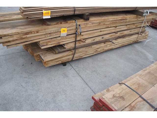1,26 m³ eiken planken 22mm - afbeelding 1 van  4
